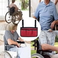 thumbnail image 3 of Sac de Rangement Imperméable pour Accoudoir de Fauteuil Roulant avec Bandes Réfléchissantes pour Accessoires de Transport, 3 of 7