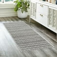 thumbnail image 6 of Gertmenian Missha Dario Modern/Contemporary Striped Beige Black Indoor Area Rug, 2x6 Runner, 6 of 9