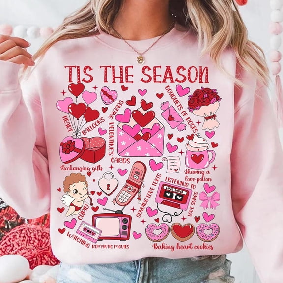 TeeFit Retro Valentines , Cupid , Tis The Season Valentine's , Heart Sublimation Design, Trendy Love , Love Letter , Cute V-Day TSHIRT All Size S-5XL