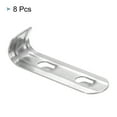 thumbnail image 3 of Freezer Shelf Clips, Refrigerator Clip Kits Cooler Shelf Support 2.52x0.71x0.67" Silver, 3 of 5