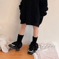 thumbnail image 3 of KelaJuan Kids Girls Lolita Leg Warmers Lace Trim Boots Shoes Cuffs Covers Fall Winter Casual Warm Boot Cover, 3 of 6