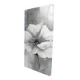 thumbnail image 1 of Monochrome and silver flowers - 24"x48" canvas - Print on demand, 1 of 5