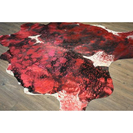 Red Cowhide Rug