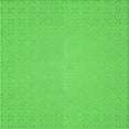 thumbnail image 1 of Ahgly Company Machine Washable Indoor Square Transitional Neon Green Area Rugs, 8' Square, 1 of 7