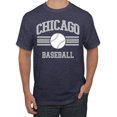 thumbnail image 1 of Wild Bobby City of Chicago CHI American Baseball Fantasy Fan Sports Men's T-Shirt, Vintage Heather Navy, Medium, 1 of 6