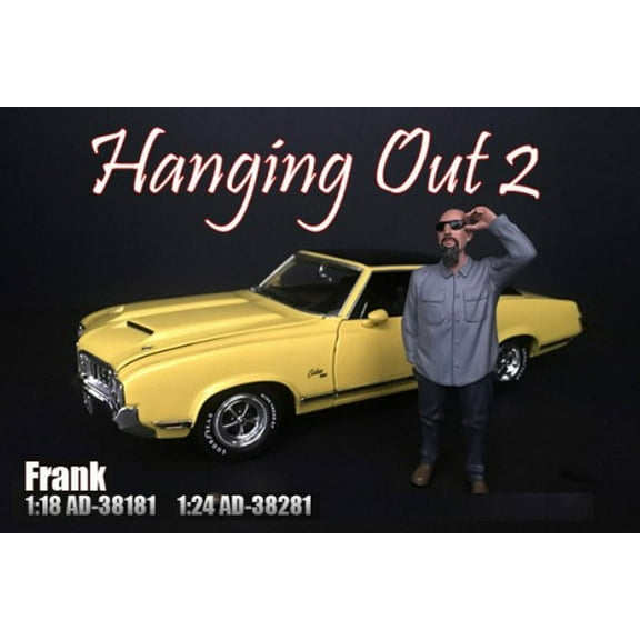 Frank Figure, Blue - American Diorama 38181 - 1/18 Scale Figurine - Diorama Accessory