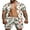 White, variant on JYYYBF Men's 2 Pcs Beach Set Leaves/Flower Print Short Sleeve Holiday Hawaii Shirts Tops Casual Elastic Waist Shorts Summer Outfits