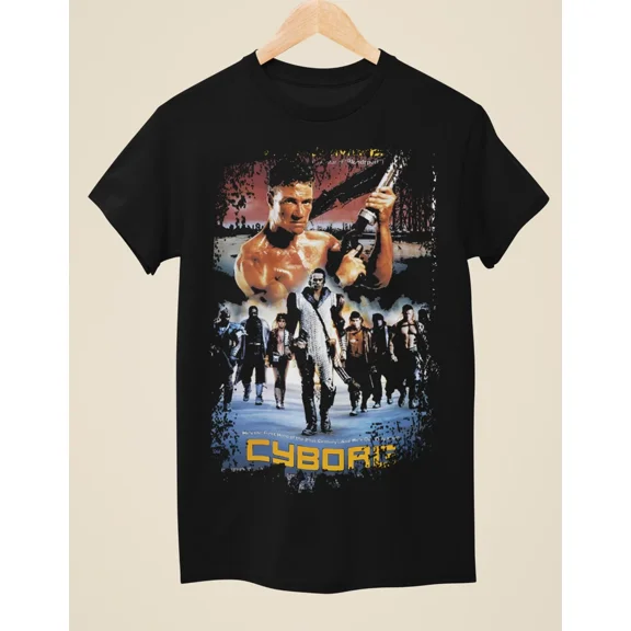 Reprint Rare Cyborg - Movie Poster Inspired Unisex Black T-Shirt