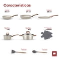 thumbnail image 4 of Bateria de Cocina MasterStone Blanco ULTRACHEF, Juego de Sartenes Antiadherentes Alemán Libre de PFOA, Set de Sartenes, Ollas de Cocina y Utensilios para Cocinar, 12 Pzs, 4 of 8