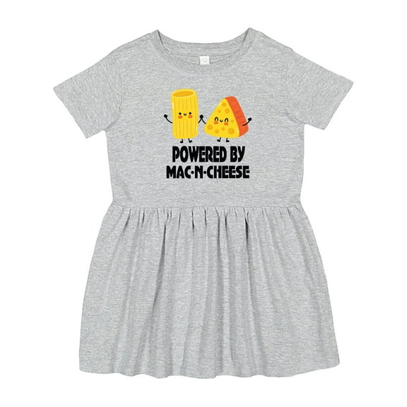 Inktastic Powered by Mac N Cheese Girls Toddler Dress