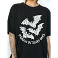 thumbnail image 1 of Pastel Halloween Bat Shirt, Whimsigoth Tshirt, Spooky Girly Tee, Creepy Cute T-Shirt, Goblincore, Pastel Goth Clothes, Pink Halloween Shirt, 1 of 7
