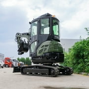 TYPHON TERROR XXV 2.7 Ton Mini Excavator with AC/Heater Cabin | 25.1 HP Kubota D1105 | Retractable Tracks