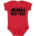 thumbnail image 3 of Inktastic New York Skyline Grunge Boys or Girls Baby Bodysuit, 3 of 5