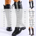 thumbnail image 3 of Y-375 Black Ladies Casual Solid Fall Winter Boots Round Toe Lace Up Low Heel Fashionable Knee High Boots, 3 of 9