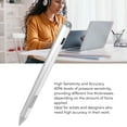 thumbnail image 4 of Active Stylus Pens for Touch Screens, Rechargeable MPP 2.0 Tilt Pen with 4096 Pressure Sensitivity, Palm Rejection, Laptop Stylus Pen with 3 Replacement Nibs for, 4 of 7