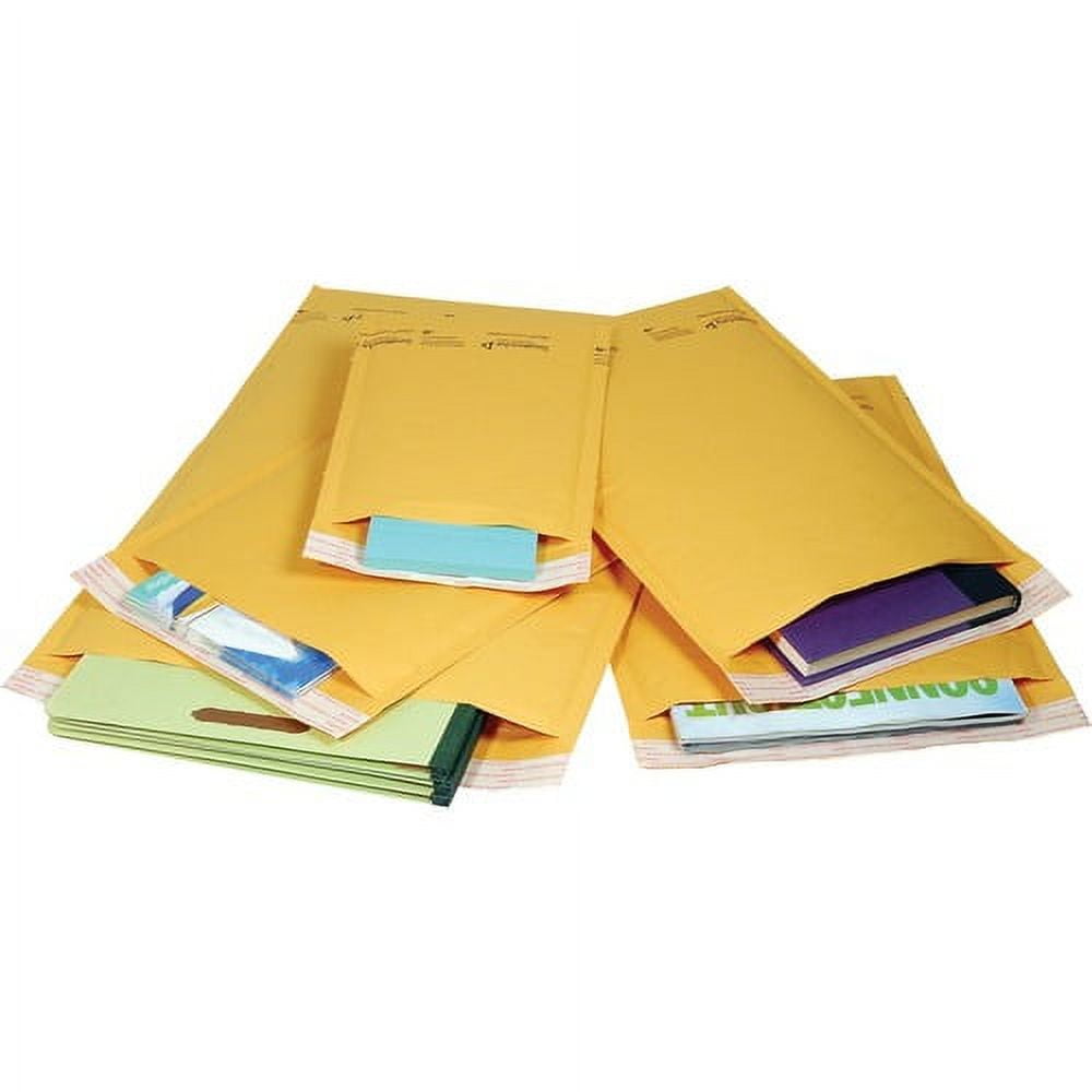 Sealed Air JiffyLite Cellular Cushioned Mailers Bubble - #1 - 7 1/4" Width x 12" Length - Peel & Seal - Kraft - 25 / Carton - Kraft