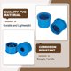 thumbnail image 4 of Conectores de acoplamiento de rosca reductor de bushing DWV de 10 piezas 2-1/2" x 1" (Socket x Socket) para conectar tuberías de plomería de alcantarillado en casa, azul, 4 of 7