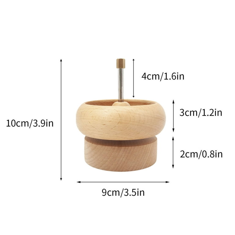 Mother's day jewelry Teak Wooden Bead Spinner (5.5x4.5) with Stainless  Steel Curved Needle (5) and Fish Wire at ShopLC