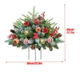 thumbnail image 3 of Christmas Tree Outdoor Pre-lit Artificial Christmas Tree with Mixed Decorations Colorful Xmas Tree Ground Insert Lights Garden Lights for Outside Holiday Display Yard Front Porch Pathway Decor, 3 of 5