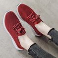 thumbnail image 2 of Vedolay Summer Sneakers Women Platform Sneakers Comfort Non-Slip Walking Shoes,Red 6.5, 2 of 5