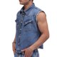 thumbnail image 2 of Camisa corta sin mangas de mezclilla MCHK 8055. Color azul. Para hombre, 2 of 5