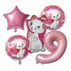 thumbnail image 3 of Juego de globos de Marie Cat de 32 pulgadas con números para niñas, decoración para fiestas de cumpleaños, globos de aluminio de Disney Marie Cat, suministros Globlos, 3 of 5