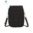 Embroidered Mini Crossbody Bag For Women - Small Phone Purse With Adjustable Strap, Chamomile Beige
