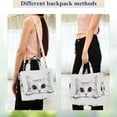 thumbnail image 4 of FORMRS Womens Corduroy Tote Bag Crossbody Shoulder Handbag with Pocket, White Cat, 4 of 7