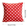 thumbnail image 3 of Christmas Red and White Polka Dot Pillowcases, Plush Jacquard Holiday Cushion Covers, Festive Sofa Bed Pillow Covers for Living Room and Bedroom Decor, 3 of 6