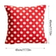 thumbnail image 3 of Christmas Red And White Polka Dots Pillowcases Plush Jacquards Holiday Decoration Pillowcases Living Room Sofa Bed Cushion Covers, 3 of 6