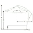 thumbnail image 4 of California Umbrella 9' Cantilever Umbrella in Mocha, 4 of 4