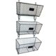 thumbnail image 4 of Cesta de Metal Zimtown 3 uds organizador Triple Vintage negro estilo Moderno, 4 of 5