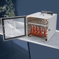 thumbnail image 4 of Food Dehydrator 1000W Drying Cabinet with 30-90°C Temperature Control Stainless Steel Food Dehydrator with Trays & Hooks for Jerky Dog Treats Herbs Meat Fruit and Yogurt, 4 of 9