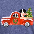 thumbnail image 3 of CafePress - Christmas Berner Red Truck T Shirt - Mens Tri-blend T-Shirt, 3 of 4