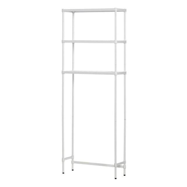 Design Ideas MeshWorks Étagère de Rangement en Métal à 3 Niveaux pour Salle de Bain, Blanc