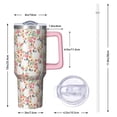 thumbnail image 3 of Dog Theme 40oz Tumbler Handle Spill Proof Lid 40 oz Dog Tumbler with Straw Double Insulated Travel Coffee Cup Dog Lover Gifts Travel Must Haves, 3 of 5