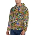 thumbnail image 2 of Hoodies for Men - USA 1 Long Sleeve Comfrt Men'S Fashion Hoodies & Sweatshirts, Sweatshirts for Men Hoodies Pullover Clothing Clothes with Pouch, 2 of 7