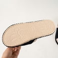 thumbnail image 6 of Tqyyweavej Terry Cloth Open Toe Slippers for Women Memory Foam Slip On House Slippers Color Block Comfy Corduroy Indoor Outdoor Shoes, 6 of 10