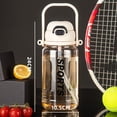 thumbnail image 2 of Sports Water Bottle with Straw & Handle Leak-Proof BPA-Free for Outdoor Gym Travel, 2 of 3