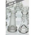 thumbnail image 6 of Gamie 12-inch Glass Chess Set – Elegant Design, 32 Frosted & Clear Pieces, Felted Bottoms, Durable & Stable Board Game, 6 of 8