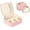 Pink, variant on Makeup Bag, 2 PCS PU Leather Cosmetic Bags, Portable Travel Makeup Case, Large Makeup Organizer with Clear Makeup Bag for Women Pink