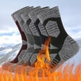 thumbnail image 2 of Fesfesfes 5 Pairs Men's Hiking Socks Winter Warm Outdoor Sports Mountaineering Socks, 2 of 9