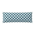 thumbnail image 2 of Body Pillow Cover, blue white checkered plaid Body Pillow PillowCase with Zipper, Soft and Skin-Friendly Long Pillow Case for Hair and Skin(20"x54" ), 2 of 7