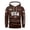 Coffee, variant on Men's Loose Fit Print Hooded Sweatshirt, USA UNITED STATES Flag Graphic Oversized Casual Fleece Pullover,Pink,S