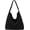 Black, variant on Vintage Suede Tote Bag Fall Winter Retro Colors Versatile Commute Shoulder Bag Handbag Women Magnetic Closure Handbag