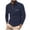 Navy, variant on jjayotai Mens Long Sleeve Lapel Tops Clearance Mens Fashion Casual Polo Shirts Stretch Lightweight Button Lapel Long Sleeve Golf Shirt Top with Pocket