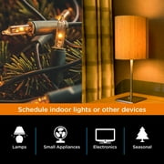 myTouchSmart Indoor Digital Timer, 1 Polarized Outlet, 24hr, Plug-in, White, 0 Amps