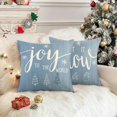 thumbnail image 3 of Christmas Throw Pillow Covers 18 x 18 Inch Set of 4, Winter Snowman Pillowcases Snowflake Xmas Tree Winter Holiday Cushion Case Decoration for Sofa Couch, 3 of 6