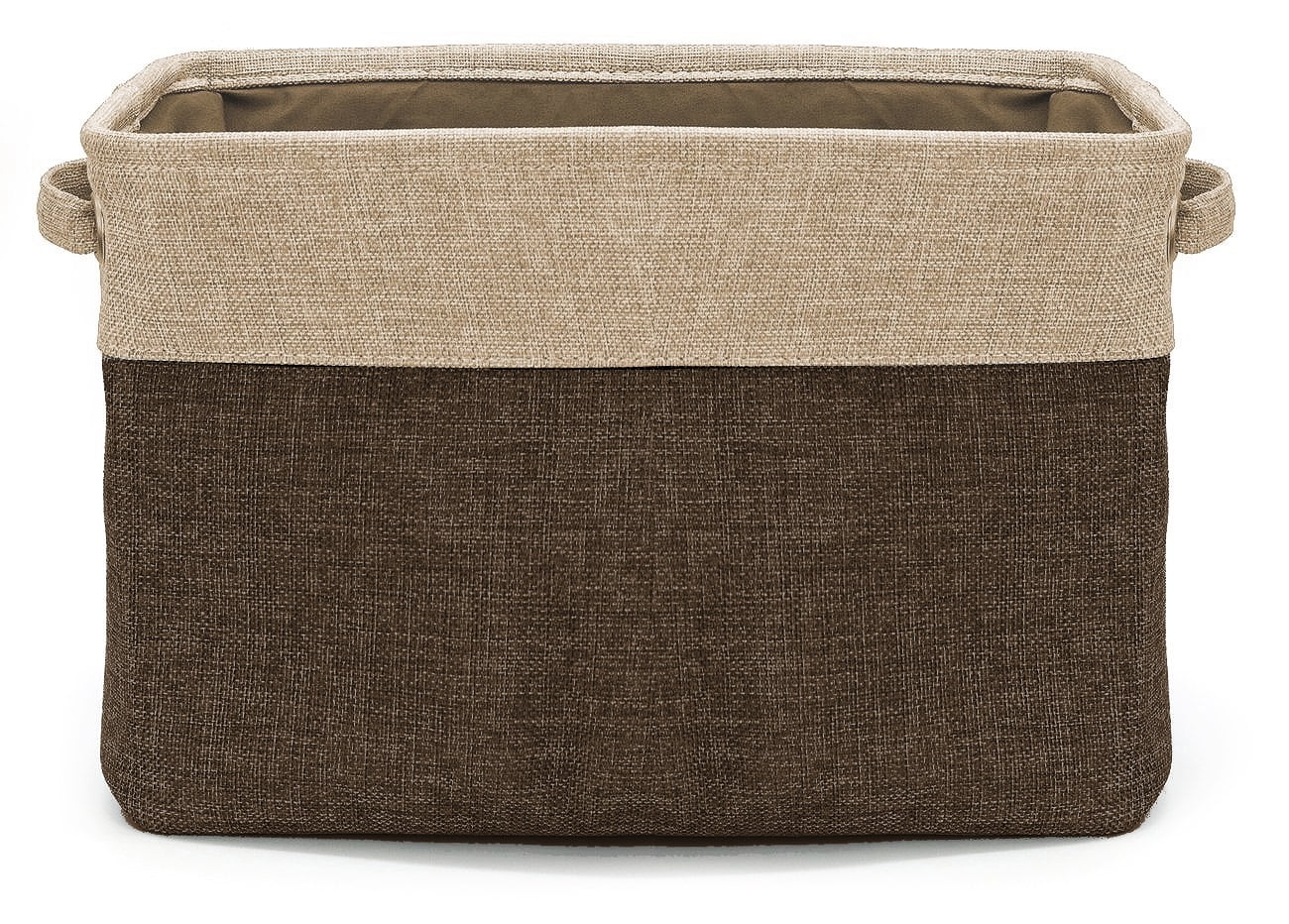 Sorbus Twill Storage Large Rectangular Fabric Collapsible Basket Organizer with Carry Handles, Multiple Colors, Set of 3