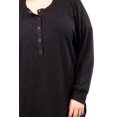 thumbnail image 4 of Sueter acanalado con boton Roman Fashion /Tallas Extras, 50231 (Negro) negro 42, 4 of 6